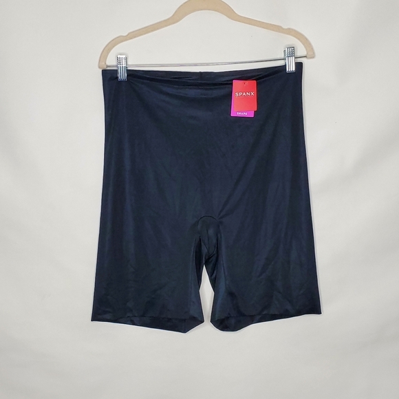 Spanx Power Conceal Her Mid-Thigh Short Size 2X Black Lightweight Hi-Rise NEW - Picture 2 of 14
